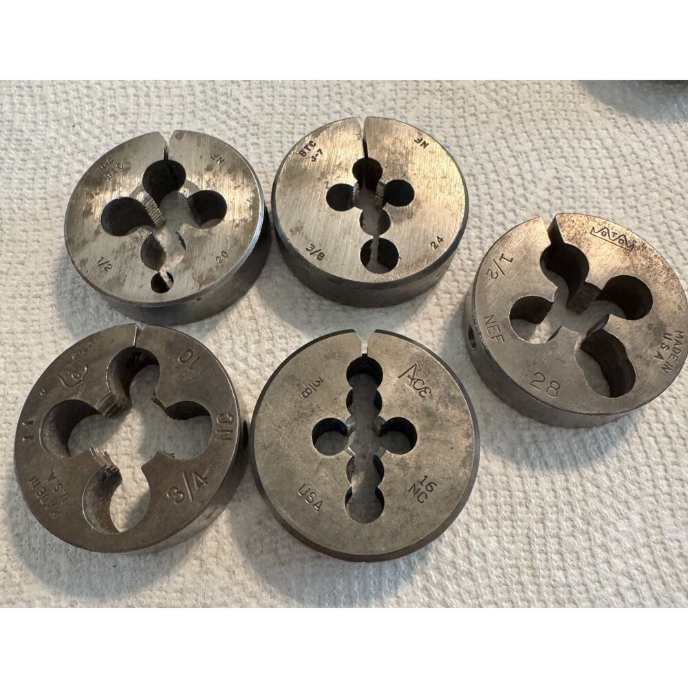 Set of 5 assorted 2" Round Dies